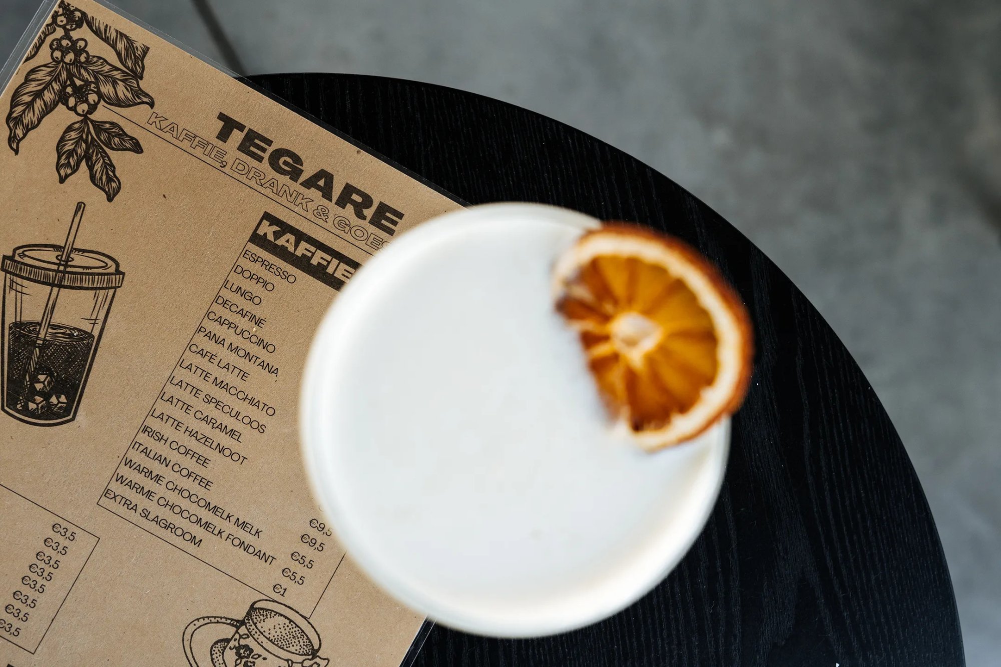 Tegare menu